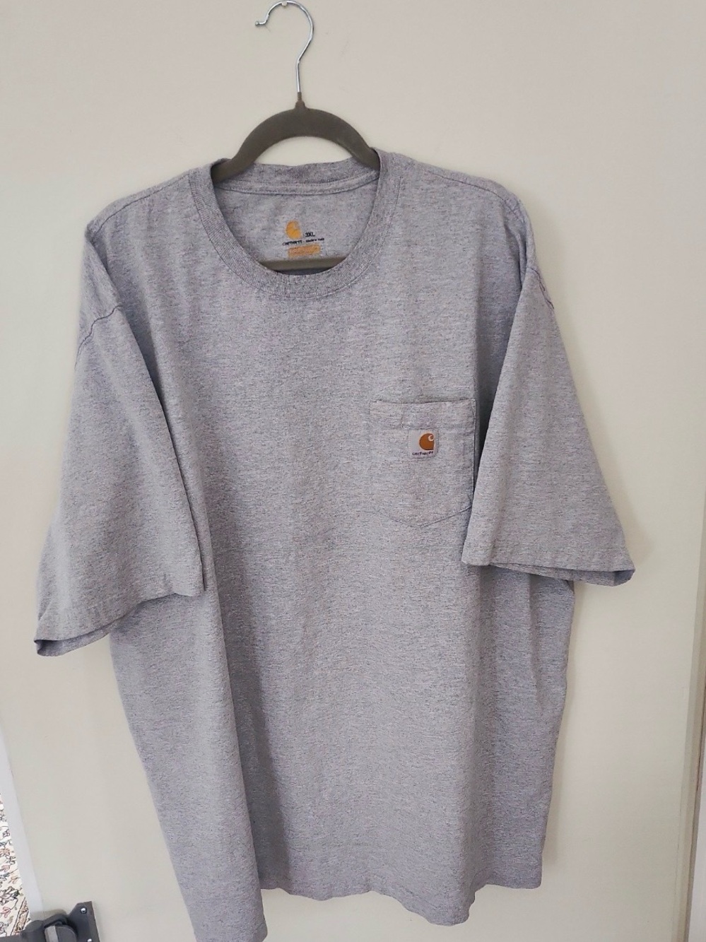 Carhartt Gray Heather Short Sleeve Pocket Tee